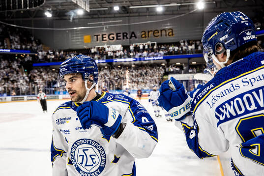Leksands Gabriel Fortier jublar