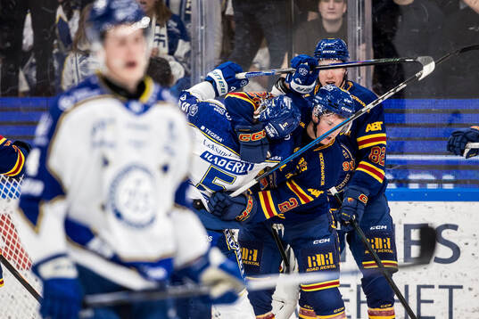 Djurgårdens Gustav Lindström och Leksands Andro Kaderli