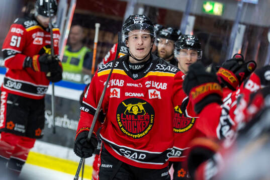 Luleås Pontus Andreasson jublar