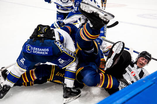 Leksands Marcus Karlberg och Djurgårdens Gustav Lindström