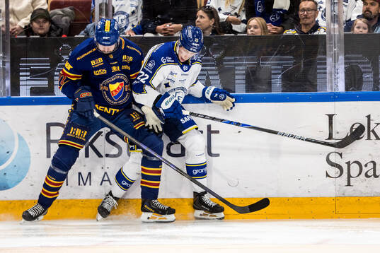 Djurgårdens Marcus Krüger och Leksands Lukas Vejdemo