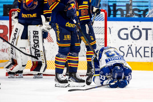 Leksands Olle Strandell deppar
