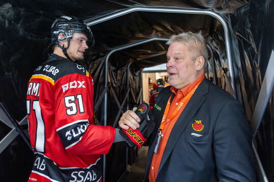 Luleås general manager Thomas Fröberg och Markus Nurmi
