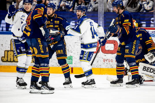 Leksands Oskar Lang jublar