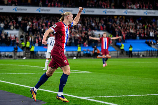 Erling Braut Haaland of Norway celebrates