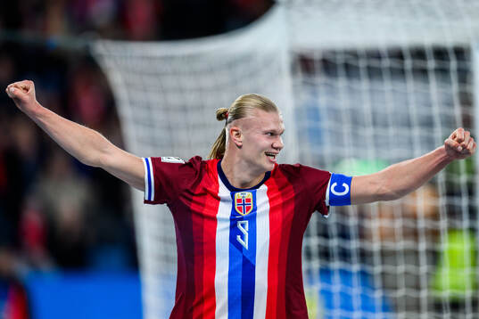 Erling Braut Haaland of Norway celebrates
