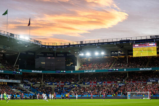 Spectators in the stands