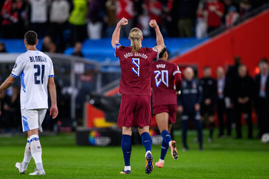 Erling Braut Haaland of Norway celebrates