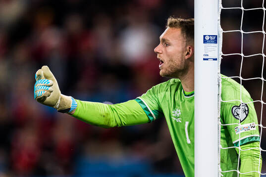 Goalkeeper Daniel Peretz of Israel