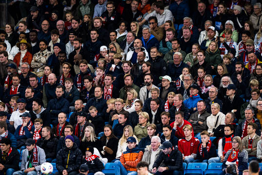 Spectators in the stands