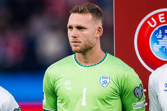 Goalkeeper Daniel Peretz of Israel
