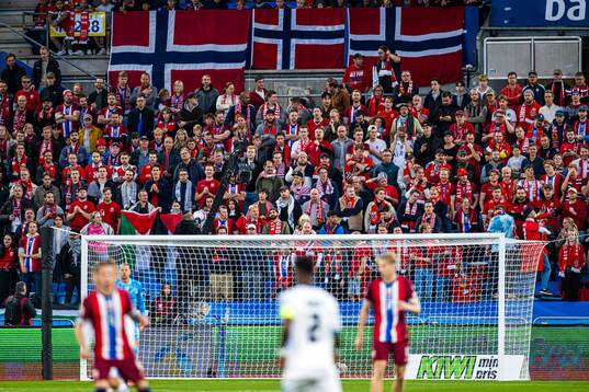 Spectators in the stands