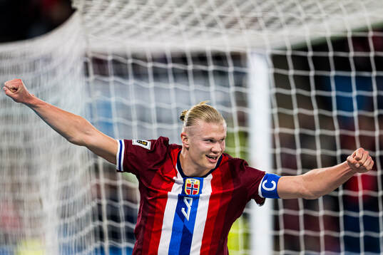 Erling Braut Haaland of Norway celebrates