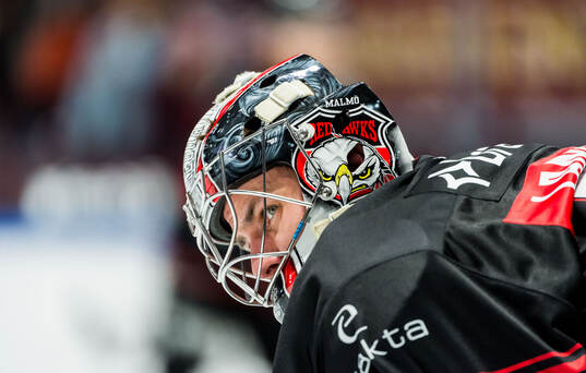 Malmö Redhawks målvakt Marek Langhamer