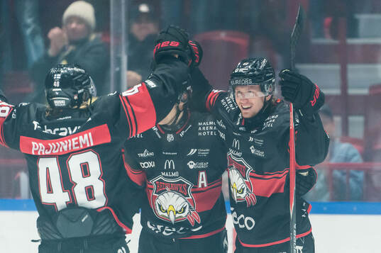 Malmö Redhawks Robin Salo jublar