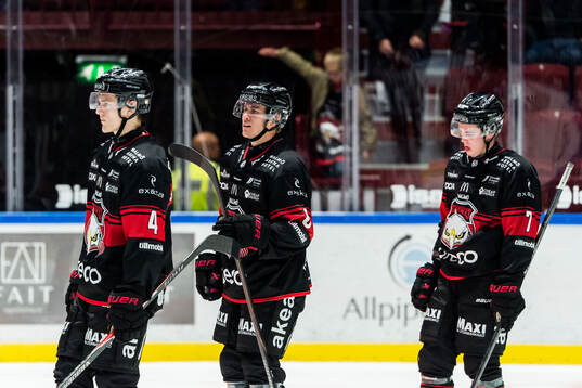 Malmö Redhawks spelare deppar