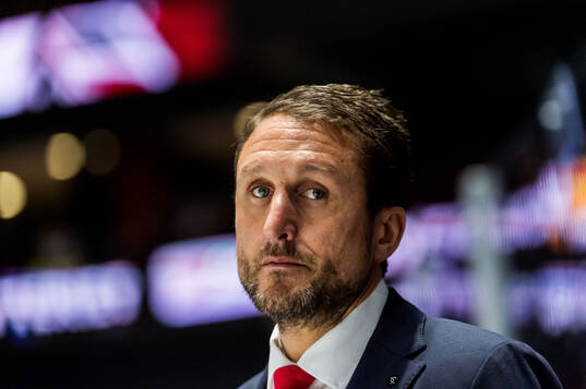 Malmö Redhawks tränare Tomas Kollar deppar