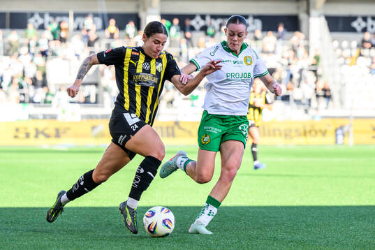 Häckens Tabby Tindell och Hammarbys Sofia Reidy