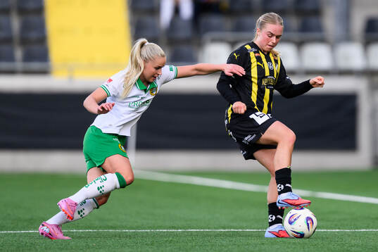 Hammarbys Anna Jøsendal och Häckens Pernille Sanvig
