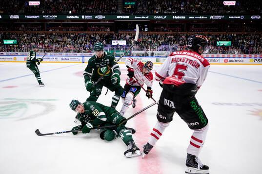 Färjestads Radim Zohorna och Per Åslund