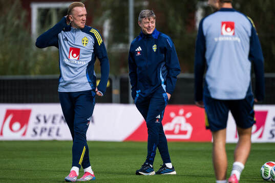 Head coach Jon Dahl Tomasson of the Swedish men's national