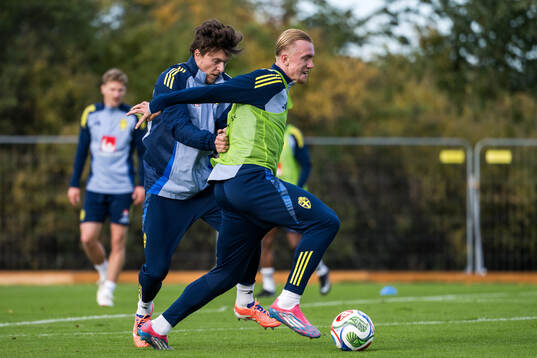 Victor Nilsson Lindelöf and Isac Lidberg of the Swedish