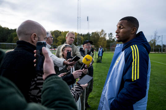 Isak Hien of the Swedish men's national football team