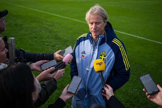Head of delegation Stefan Pettersson of the Swedish men's