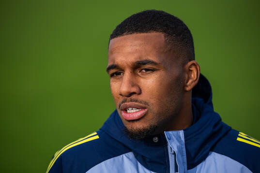 Isak Hien of the Swedish men's national football team
