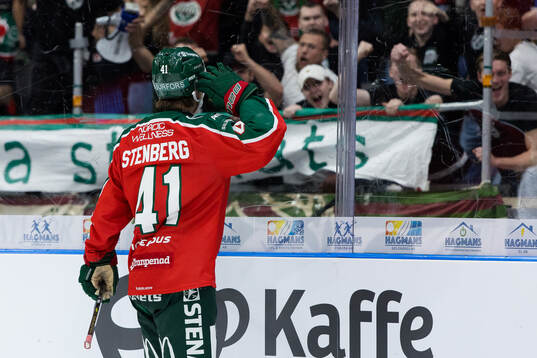Frölundas Ivar Stenberg jublar