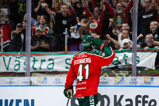 Frölundas Ivar Stenberg jublar