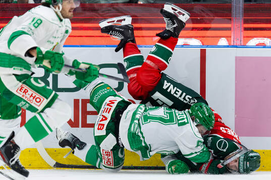 Frölundas Henrik Tömmernes och Rögles Leon Bristedt