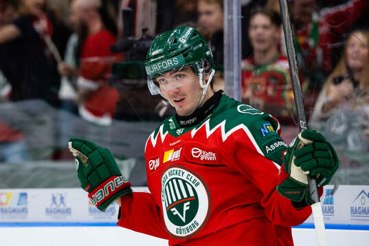 Frölundas Max Lindholm jublar