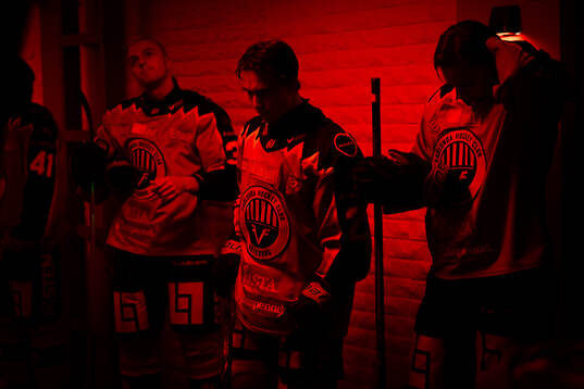 Frölundas Linus Högberg, Jere Innala och Jacob Peterson