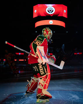 Frölundas målvakt Tobias Normann