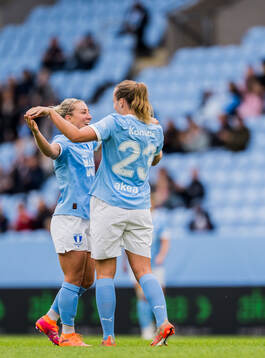 Malmö FFs Mia Persson och Sara Kanutte Sørensen Fornes