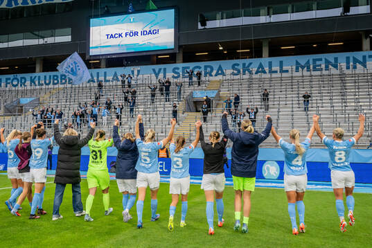 Malmö FFs spelare jublar