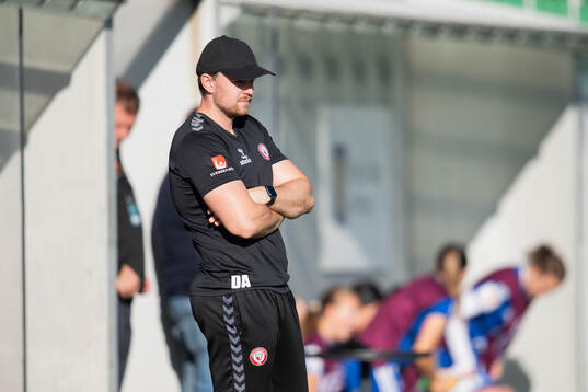 Kristianstads DFFs huvudtränare Daniel Angergård