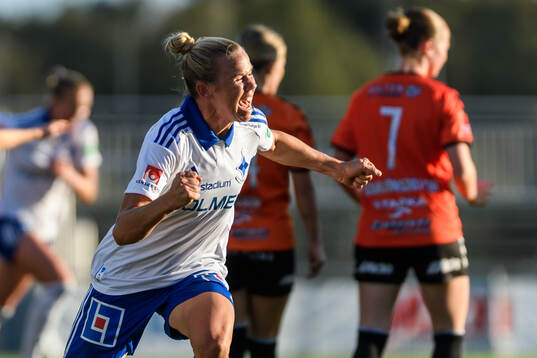 IFK Norrköpings Jessica Wik jublar