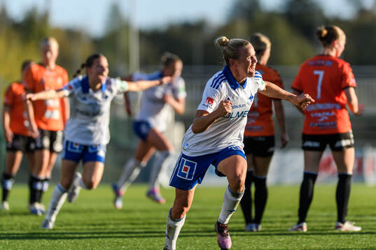 IFK Norrköpings Jessica Wik jublar
