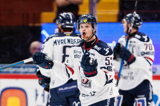 Linköpings Adam Hofbauer reagerar