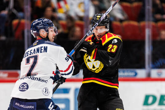 Linköpings Rasmus Rissanen och Brynäs Oskar Lindblom
