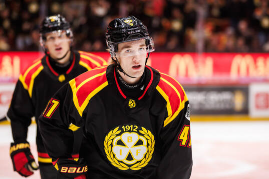Brynäs Lucas Pettersson jublar