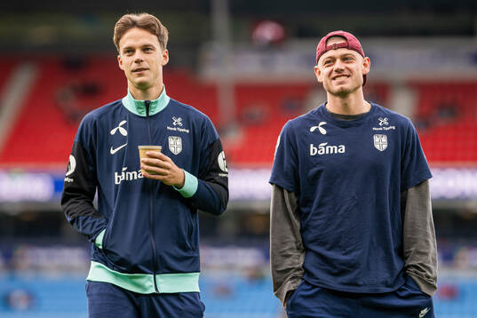 Felix Horn Myhre and Julian Ryerson of Norway