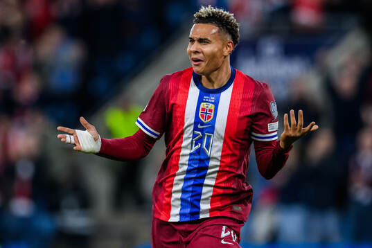 Antonio Nusa of Norway celebrates