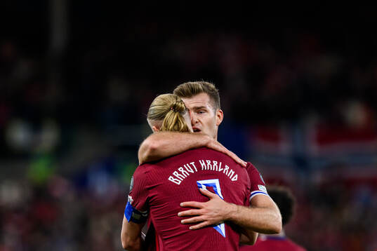 Erling Braut Haaland and Alexander Sørloth of Norway