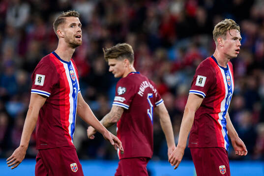 Kristoffer Ajer and Torbjørn Heggem of Norway