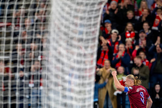 Erling Braut Haaland of Norway celebrates
