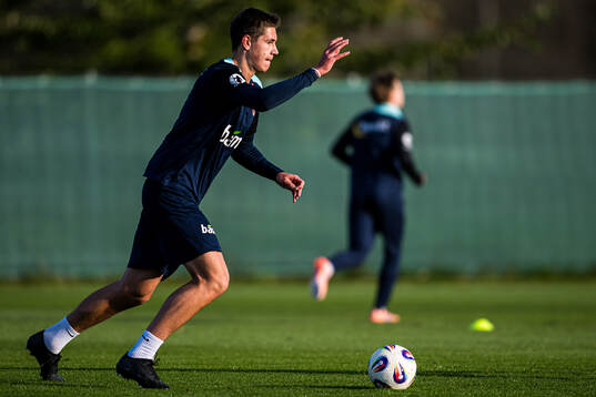 Eivind Helland of the Norwegian national football team