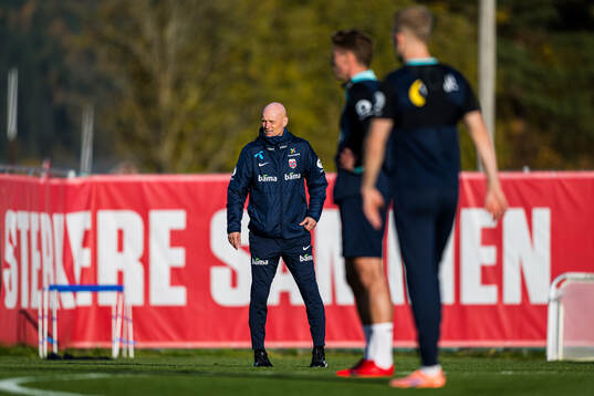 Head coach Ståle Solbakken of the Norwegian national